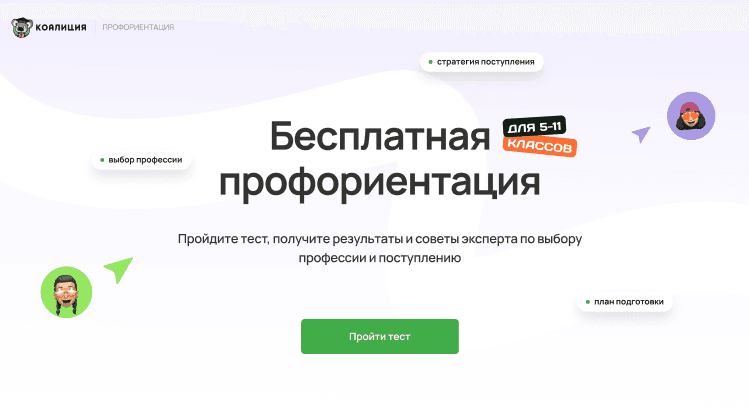 Подготовка к экзаменам и олимпиадам: Индивидуальная профориентация